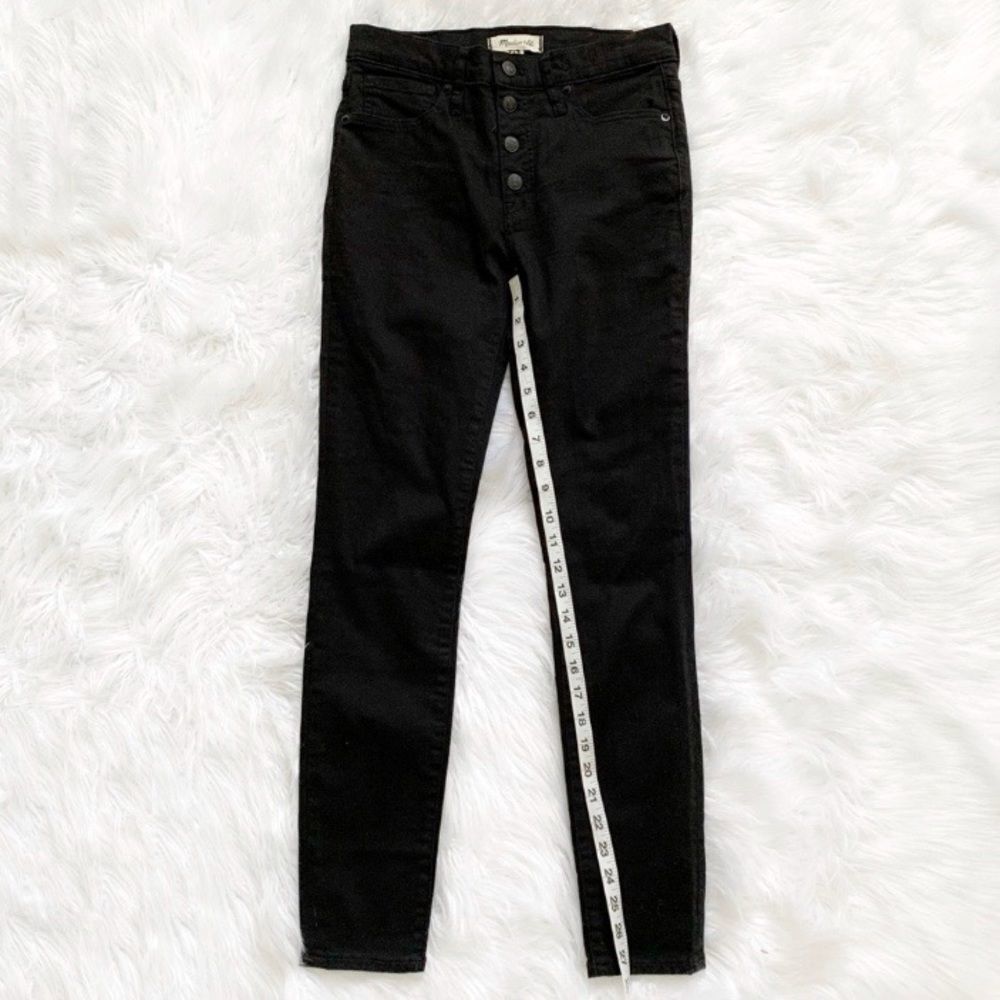 MADEWELL High Rise Black Skinny Jeans! - Picture 3 of 8